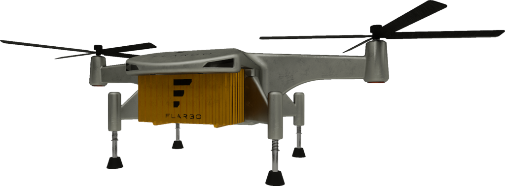 VTOL Heavy-Lift Drone (png image)