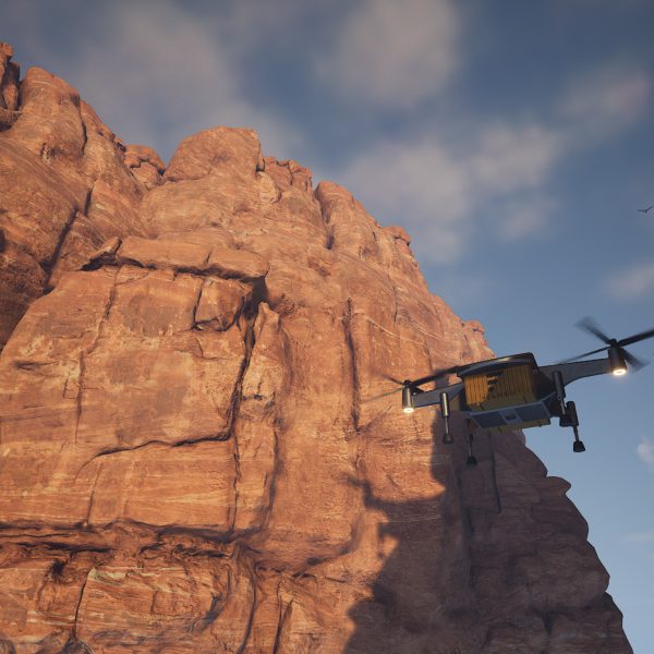 Maneuverable Heavy-Lift Drone for different types of terrain