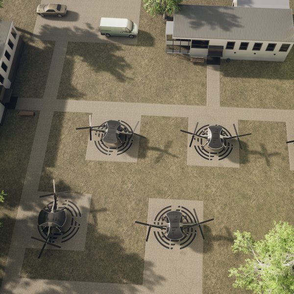 Heavy-Lift VTOL UAV (parking)